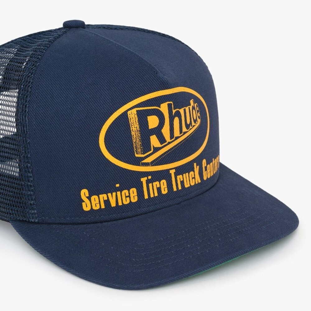 RHUDE NAVY TRUCKER HAT